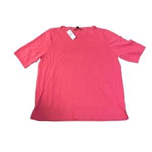 Ann Taylor linen blend short sleeved sweater NWT